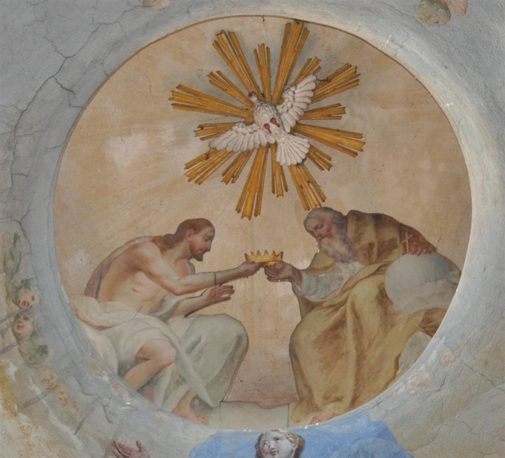 Fig. 2: La raffigurazione della Trinità nella lanterna della chiesa di Santa Croce