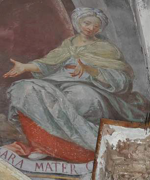 Fig. 5: Sara, parete sinistra della navata