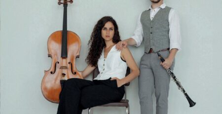 Il duo composto da Natania Hoffman e Žilvinas Brazauskas che si esibirà in Santa Croce