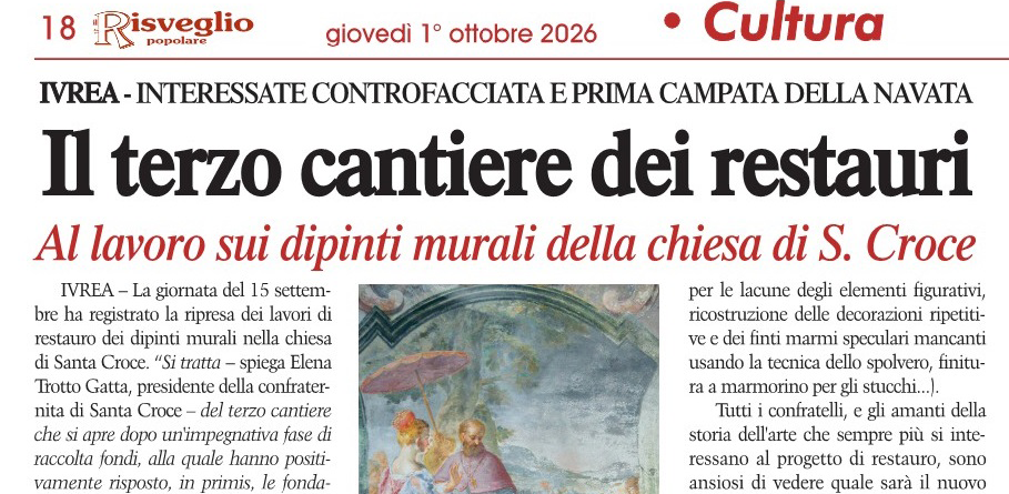 Una nuova importante tappa nel percorso di restauro dei dipinti in Santa Croce